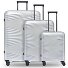  Collection 02 THE THREE SET 4 roulettes Set de valises 3 pièces Modéle silver metallic 2
