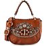  Afrodite Mini sac à main Cuir véritable 16 cm Modéle cognac