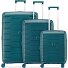  Skyline 2.0 4 roulettes Set de valises 3 pièces avec soufflet d'extension Modéle verde bottiglia