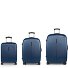  Paradise XP 4 roues Set de valises 3 pièces avec soufflet d'extension Modéle blau