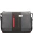  Urban Messenger en cuir 36 cm Compartiment pour ordinateur portable Modéle grey black