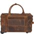  Vintage 2 roulettes Sac de voyage Cuir 32 cm Modéle braun