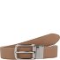  Ceinture réversible Amie en cuir Modéle camel-white | individuell kürzbar