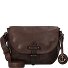  Theresia Sac à bandoulière Cuir véritable 25 cm Modéle chocolate brown