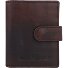  Porte-monnaie RFID cuir 8 cm Modéle darkbrown