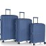  AirLite 4 roulettes Set de valises 3 pièces avec soufflet d'extension Modéle blue