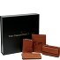  Porte-cartes de crédit set cadeau 4 pièces cuir 7 cm Modéle cognac