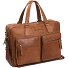  Wax Pull Up Porte-documents Cuir 43 cm Compartiment pour ordinateur portable Modéle cognac