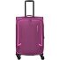  Corsiica 4 roulettes Trolley M 67 cm avec soufflet d'extension Modéle pink