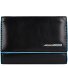  Blue Square Porte-monnaie en cuir RFID 12 cm Modéle black