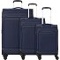  Travel Line 9504 4 roulettes Set de valises 3 pièces avec soufflet d'extension Modéle navy
