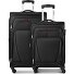  Set de valises Beaumont à 4 roues, tailles M et L, avec soufflet d'extension Modéle black
