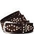  Ceinture à rivets Cuir véritable Modéle dark brown | 100 cm