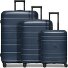  Essentials 11 4 roulettes Set de valises 3 pièces avec soufflet d'extension Modéle midnight blue