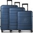  Essentials 11 4 roues Set de valises 3 pièces avec soufflet d'extension Modéle midnight blue