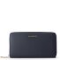  Bologna Leather XL Porte-monnaie zip-around en cuir 19 cm Modéle navy