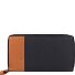  Nappa Porte-monnaie Protection RFID Cuir 19.5 cm Modéle navy blue-tan