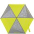  Parapluie de poche pour enfants 22 cm avec éléments réfléchissants Modéle neon yellow