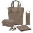  Set de sacs à langer Lindby 4 pièces, compartiment pour ordinateur portable Modéle walnut