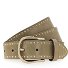  Ceinture à rivets Cuir Modéle khaki | 75 cm