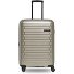  Collection 04 THE MEDIUM + 4 roulettes Trolley M 66 cm avec soufflet d'extension Modéle champaign-metallic
