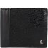  Donna Porte-monnaie Protection RFID Cuir véritable 11 cm Modéle black