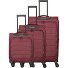  Skaii 4 roues Set de valises 3 pièces avec soufflet d'extension Modéle red