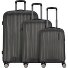 Moonrock 4 roulettes Set de valises 3 pièces avec soufflet d'extension Modéle black brushed