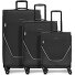  taska Set de valises à 4 roulettes 3pcs avec soufflet extensible Modéle anthracite