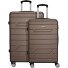  Bergamo 4 roulettes Set de valises 2 pièces Modéle bronze