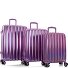  Astro 4 roulettes Set de valises 3 pièces avec soufflet d'extension Modéle purple