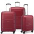  Galaxy 4 roulettes Set de valises 3 pièces Modéle dark red