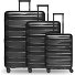  Travel Set de valises à 4 roulettes 3 pièces avec soufflet extensible Modéle black night metallic