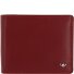  Polo Porte-monnaie Protection RFID Cuir véritable 12 cm Modéle rot
