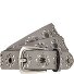  Ceinture à rivets Cuir véritable Modéle light grey | 90 cm