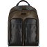 Blue Square Revamp Sac à dos RFID en cuir 39 cm Compartiment pour ordinateur portable Modéle greenblack
