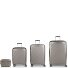  Queens 4 roues Set de valises 4 pièces avec soufflet d'extension Modéle champagne