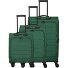  Skaii 4 roues Set de valises 3 pièces avec soufflet d'extension Modéle green