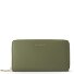  Bologna Leather XL Porte-monnaie zip-around en cuir 19 cm Modéle olive