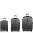  Paradise XP 4 roues Set de valises 3 pièces avec soufflet d'extension Modéle grau