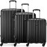  Kinetic 2.0 4 roulettes Set de valises 3 pièces avec soufflet d'extension Modéle nero