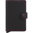  Miniwallet Étui pour cartes de crédit Protection RFID Cuir 6.5 cm Modéle black fuchsia