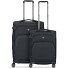  Gateway 4 roulettes Set de valises 2 pièces avec soufflet d'extension Modéle black