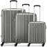  Kinetic 2.0 4 roulettes Set de valises 3 pièces avec soufflet d'extension Modéle champagne