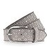  Ceinture à rivets en cuir Modéle hellgrau | 80 cm