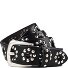  Ceinture à rivets Cuir véritable Modéle black | 95 cm