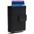  Hollis Porte-monnaie Protection RFID Cuir véritable 10 cm Modéle black