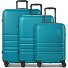  Pro ABS 4 roues Set de valises 3 pièces avec soufflet d'extension Modéle petrol