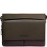  Harper Porte-documents Messenger Cuir 37 cm Compartiment pour ordinateur portable Modéle green-dark brown