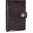  Miniwallet Porte-monnaie Protection RFID Cuir véritable 6 cm Modéle brown